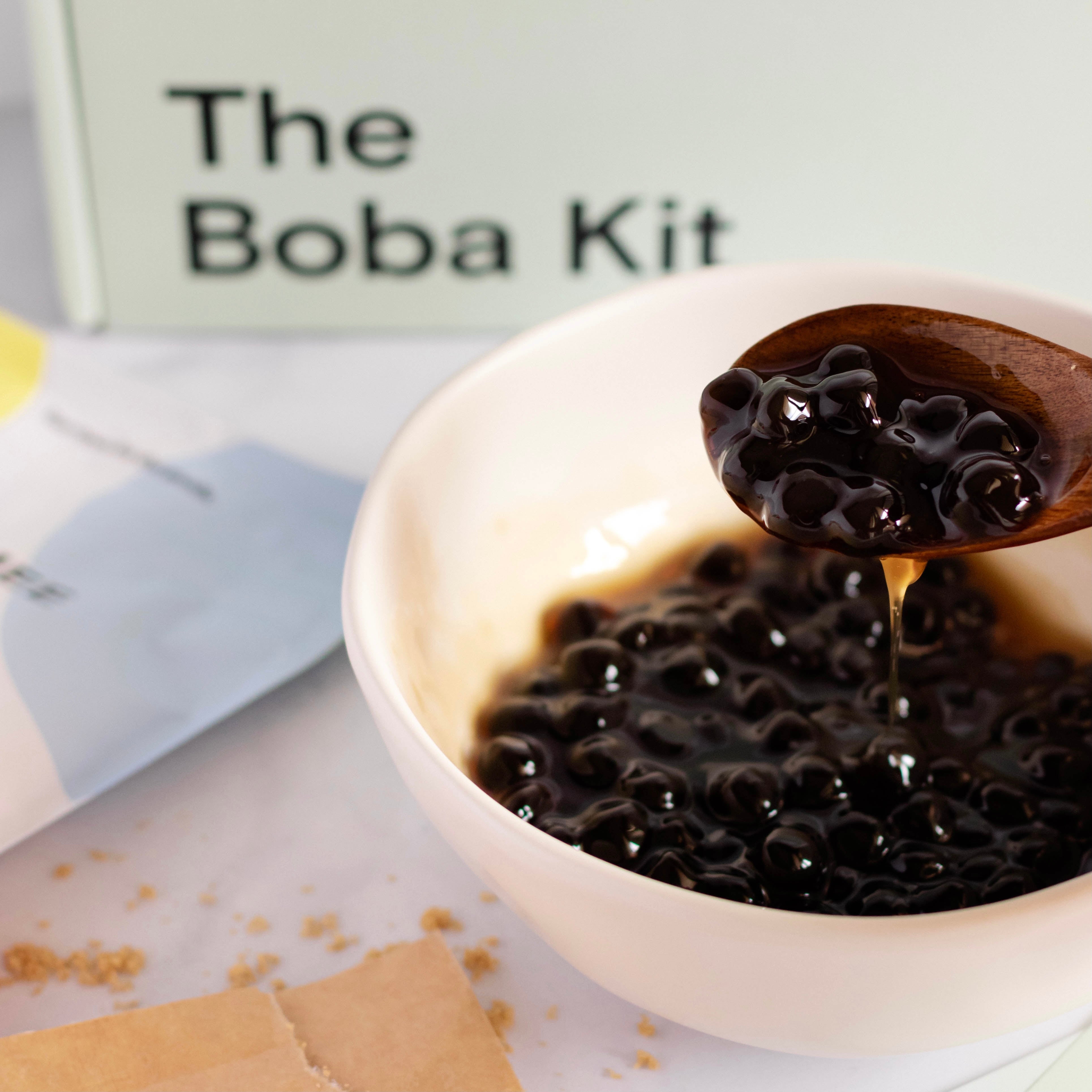 Diy Bubble Tea Making Kit, Complete With Boba Tapioca Pearls, St