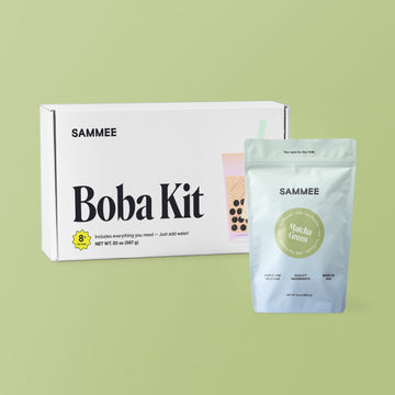 Matcha Green Milk Tea Powder Boba Kit